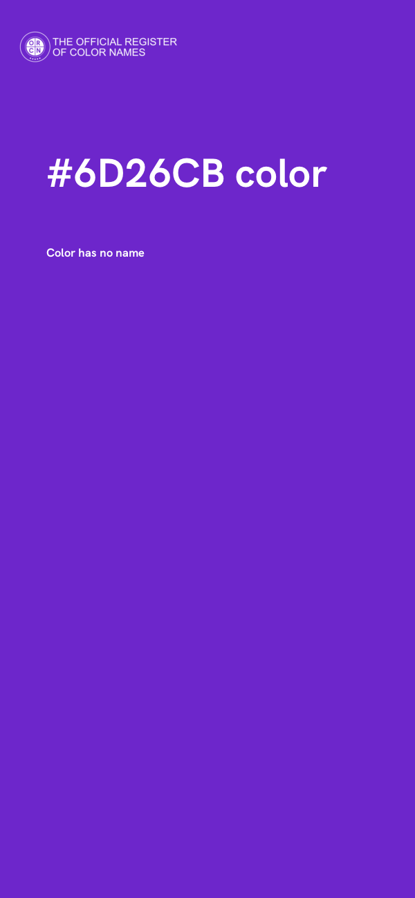 #6D26CB color image