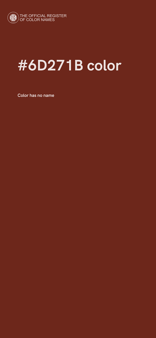 #6D271B color image