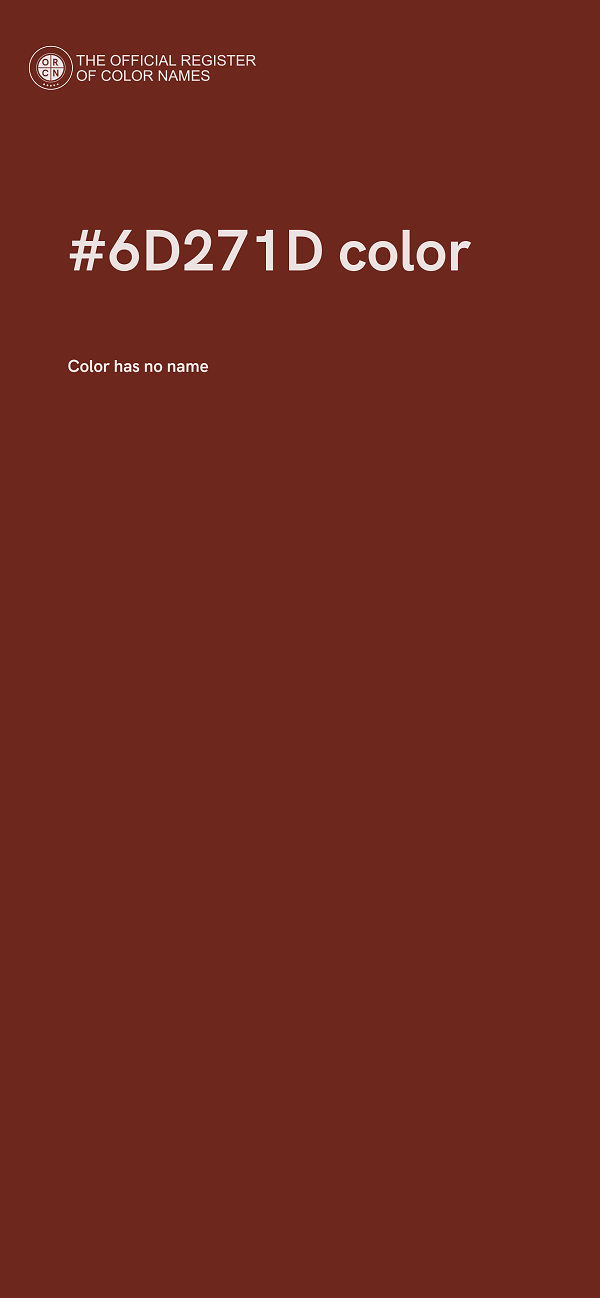 #6D271D color image