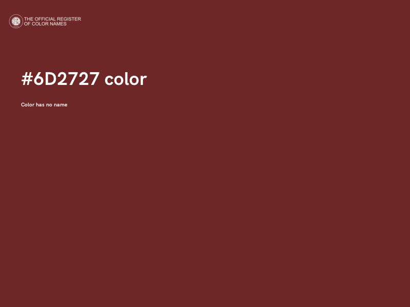 #6D2727 color image