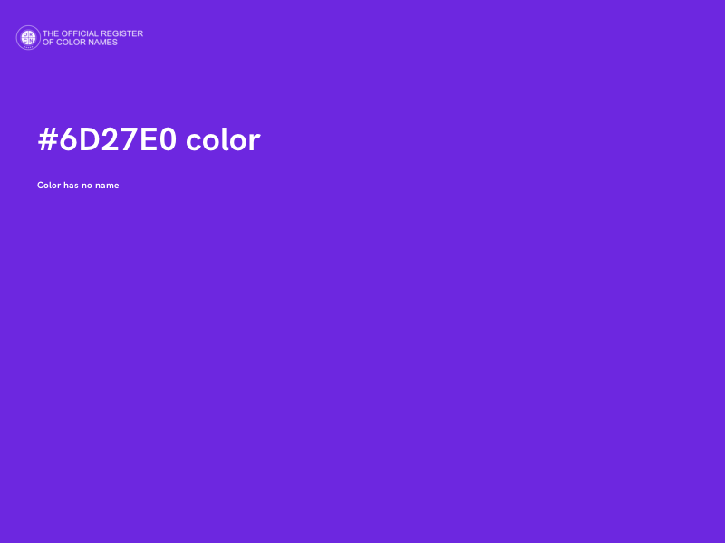 #6D27E0 color image