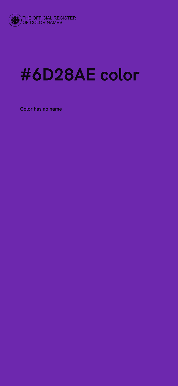 #6D28AE color image