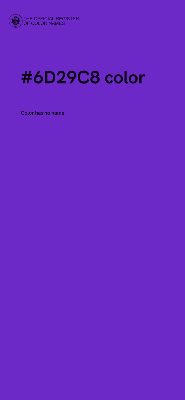 #6D29C8 color image