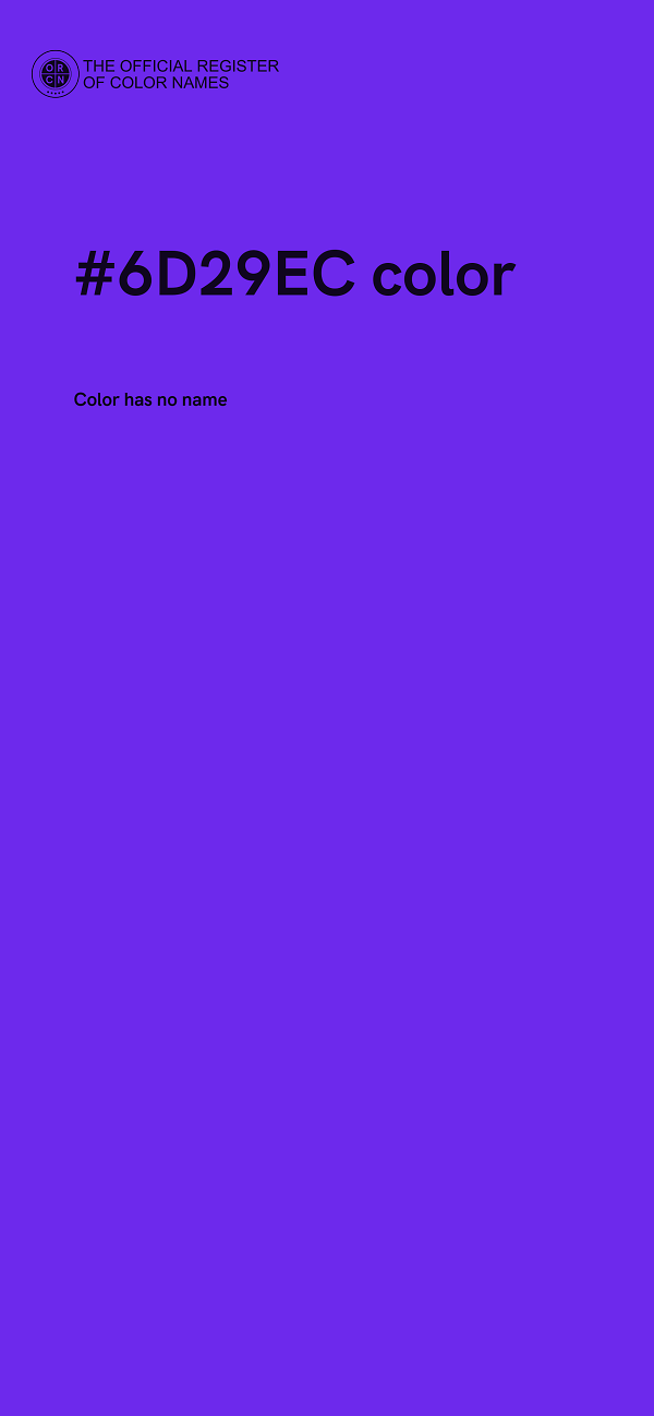 #6D29EC color image