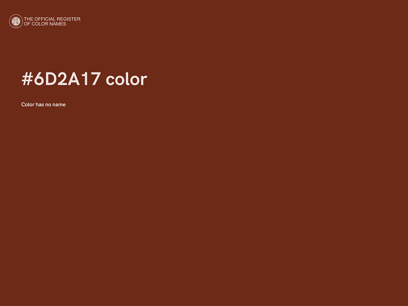 #6D2A17 color image