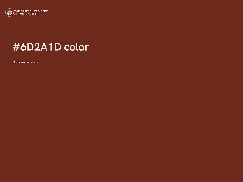 #6D2A1D color image