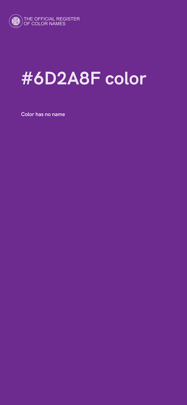 #6D2A8F color image