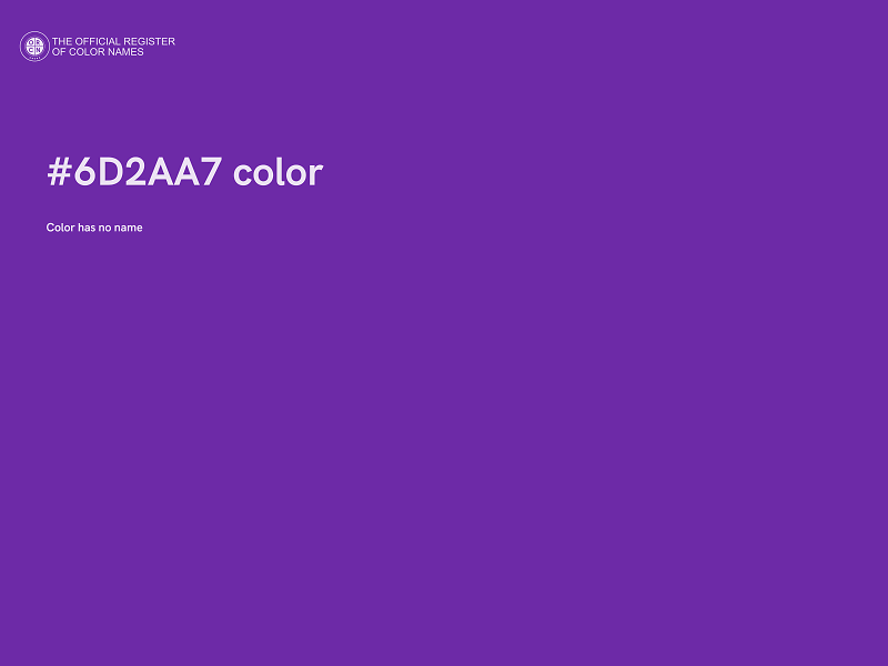 #6D2AA7 color image