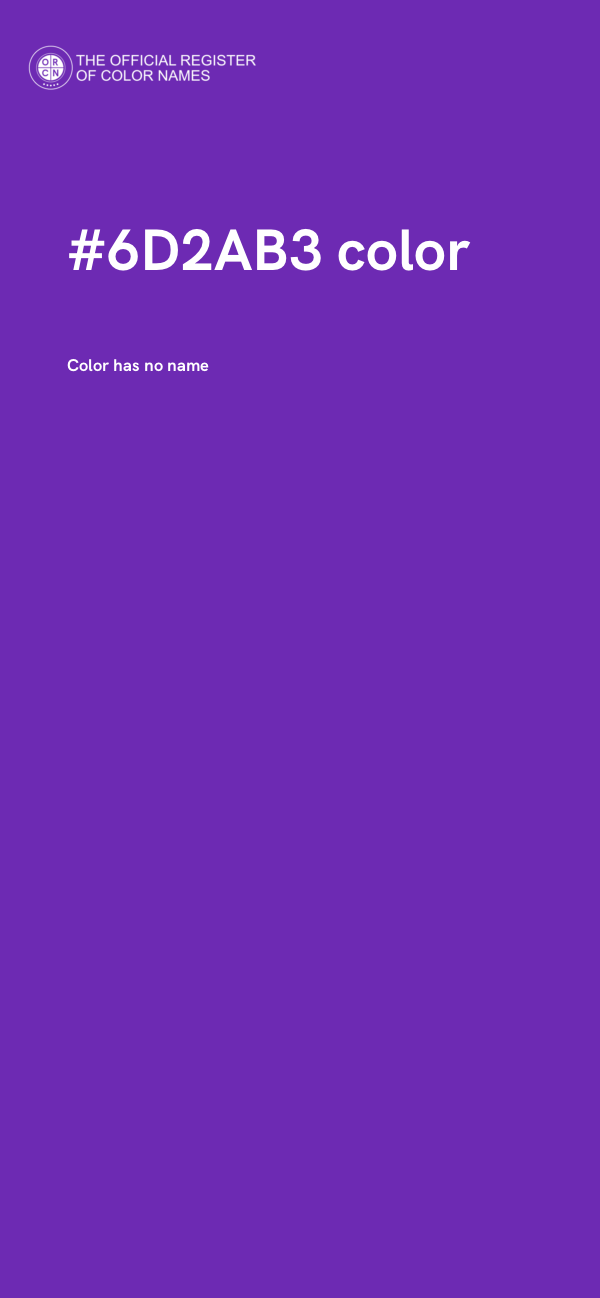 #6D2AB3 color image