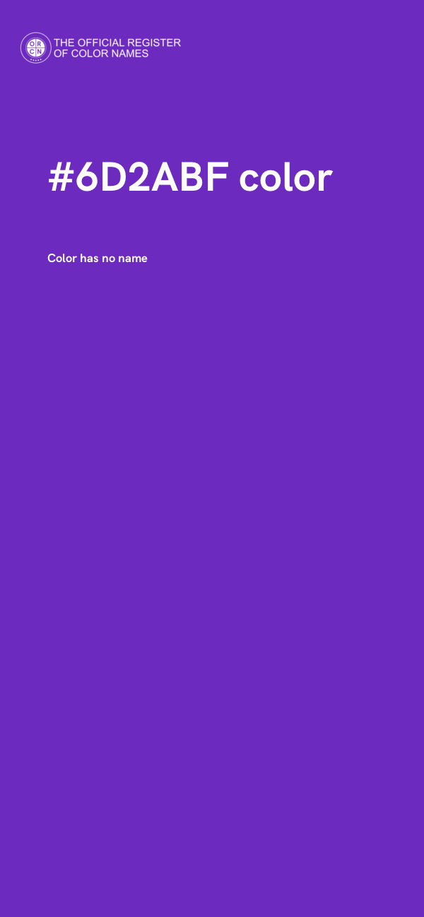 #6D2ABF color image
