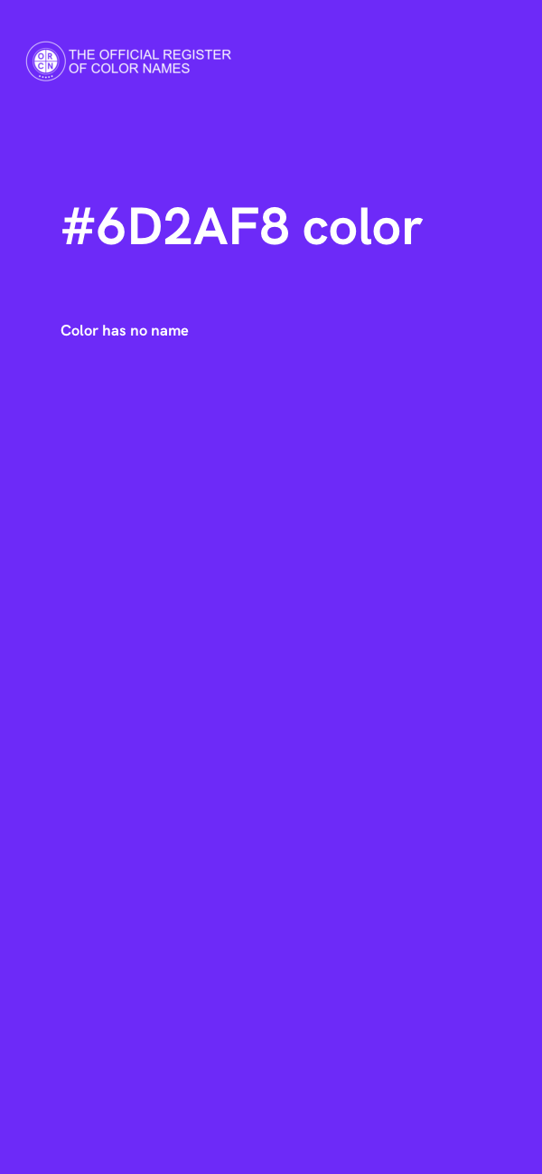 #6D2AF8 color image