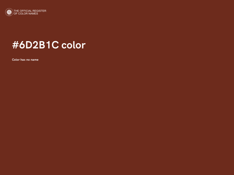 #6D2B1C color image