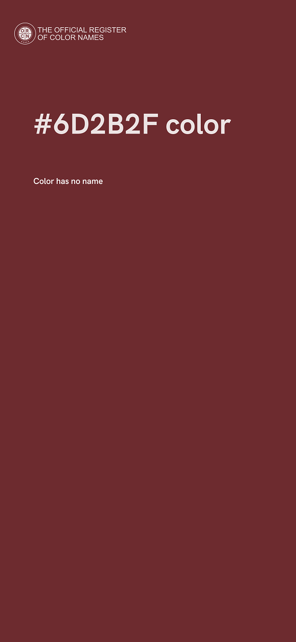 #6D2B2F color image