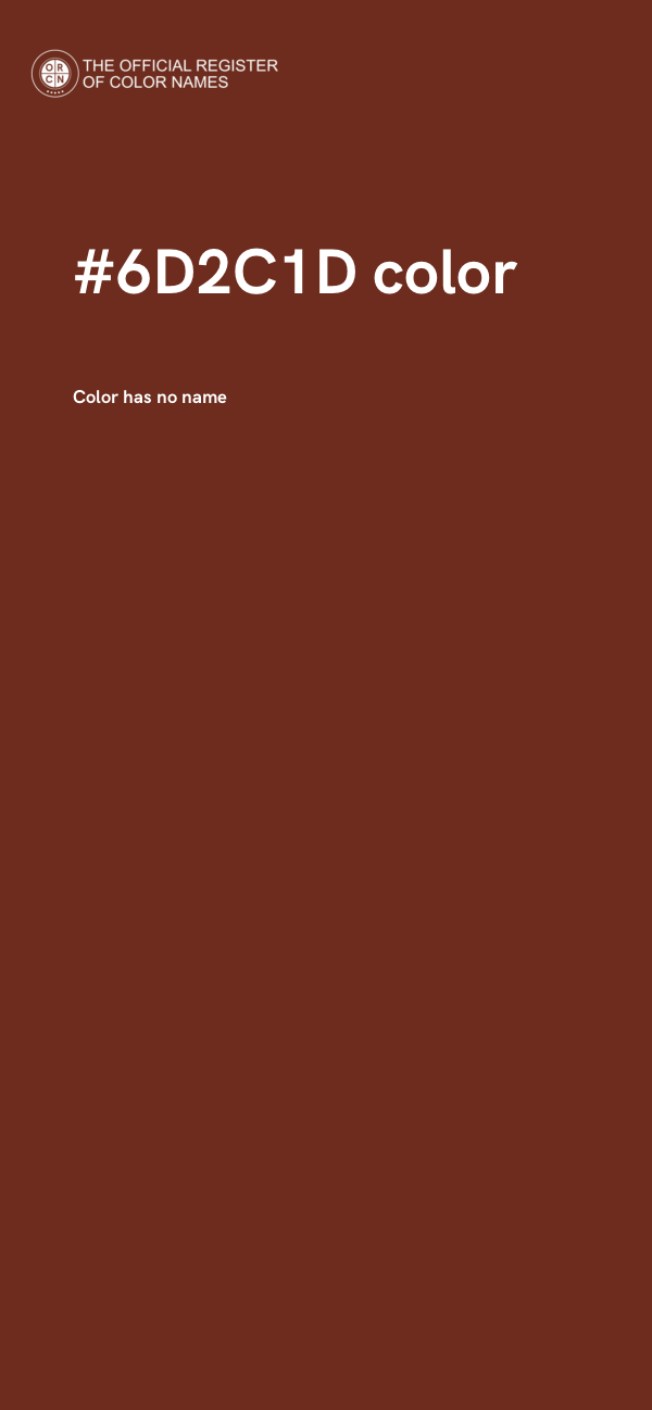 #6D2C1D color image