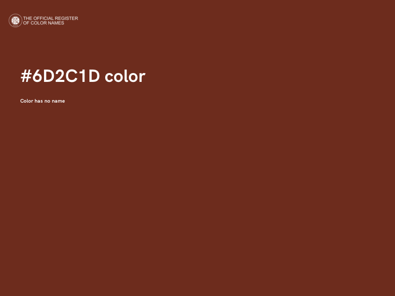 #6D2C1D color image