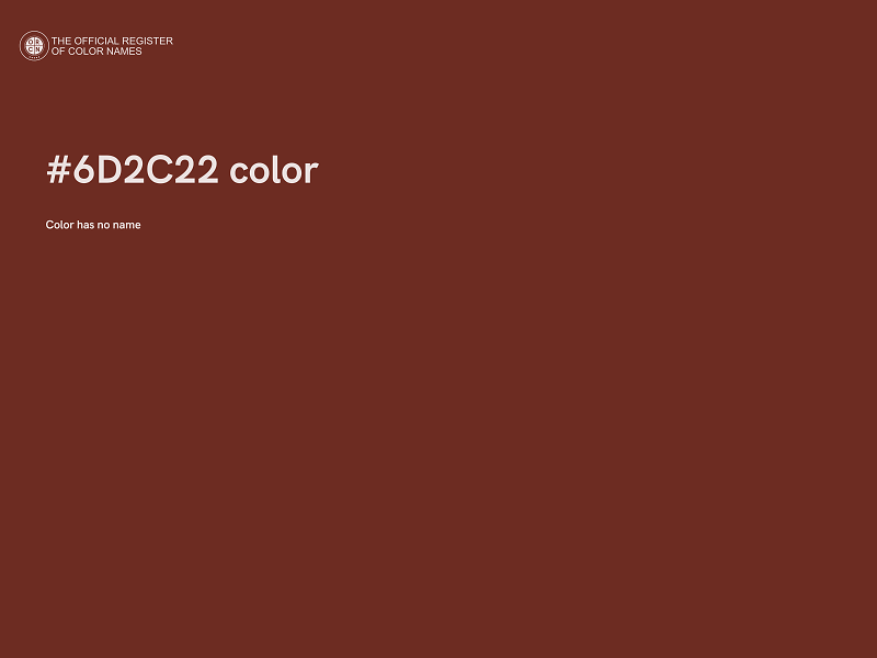 #6D2C22 color image
