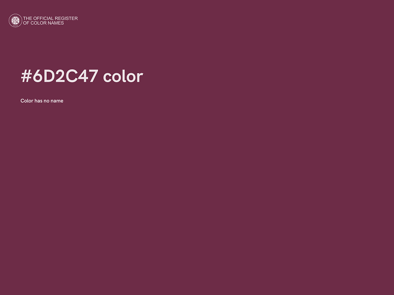 #6D2C47 color image