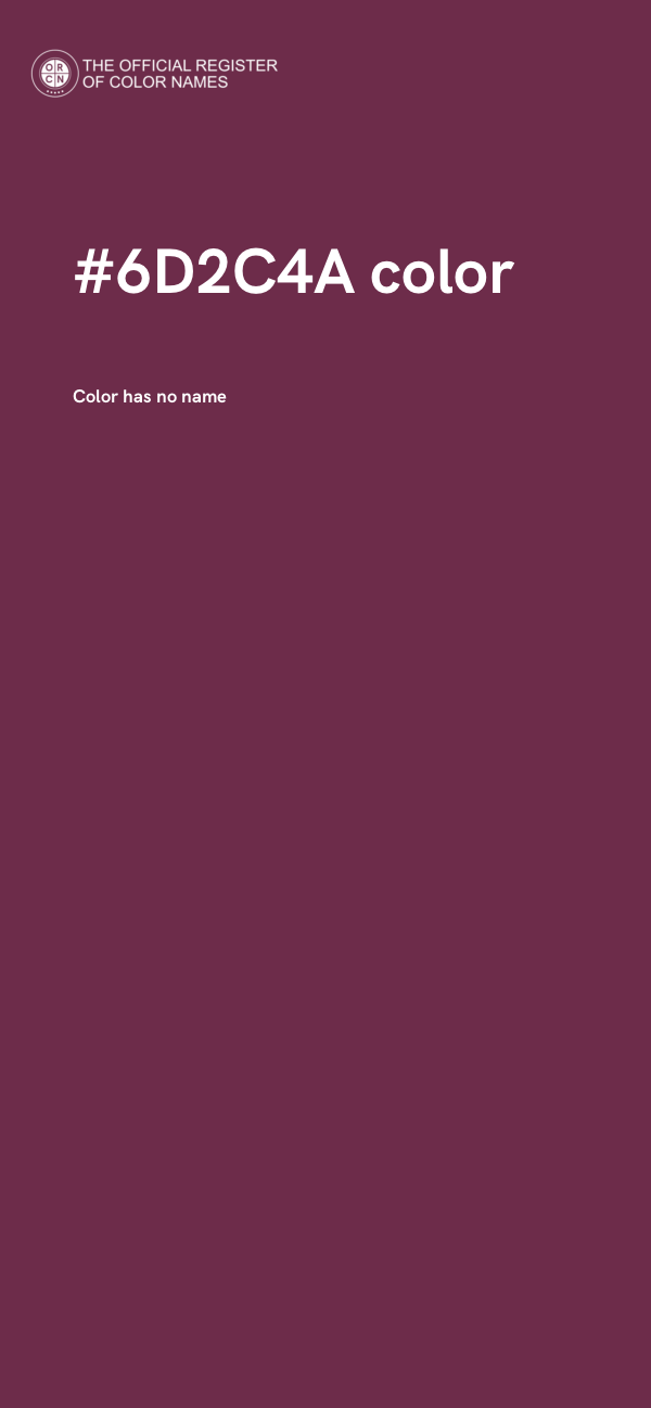 #6D2C4A color image