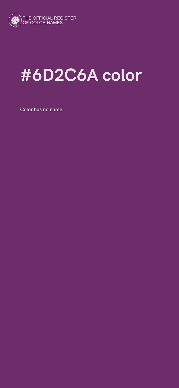 #6D2C6A color image
