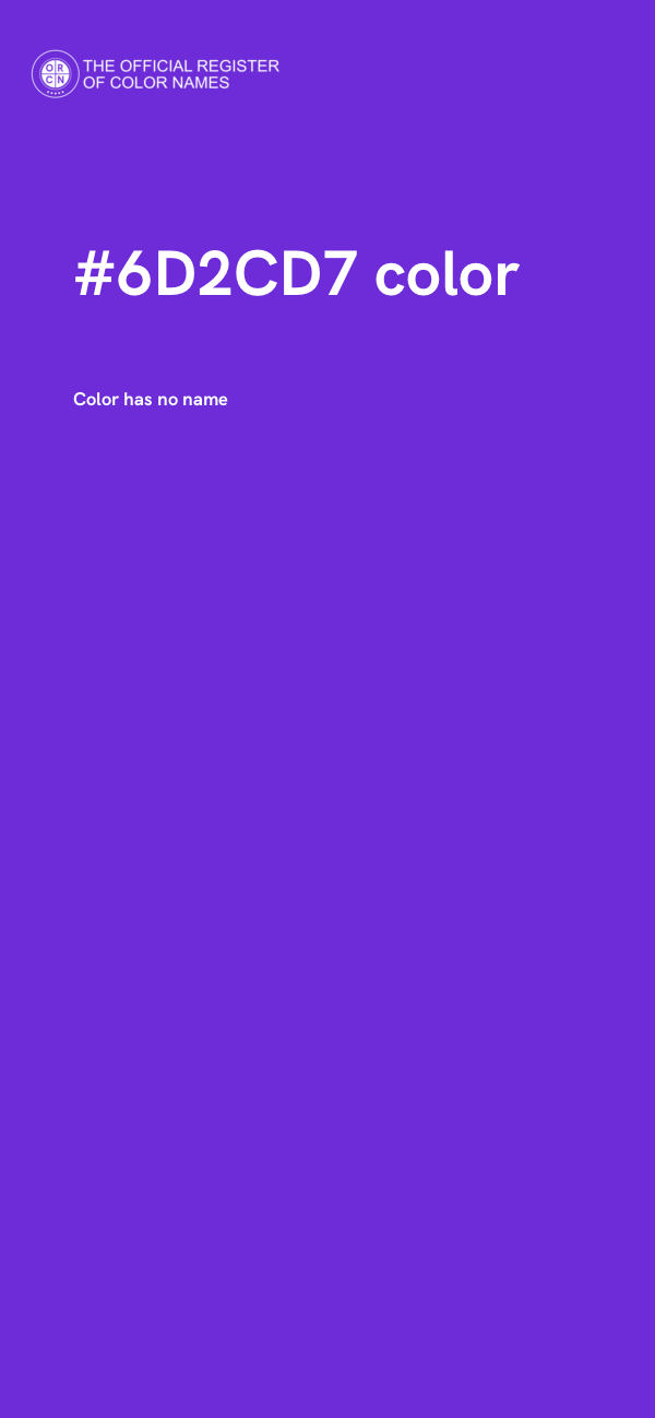 #6D2CD7 color image