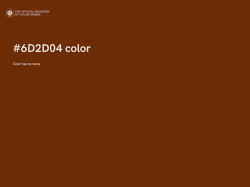 #6D2D04 color image