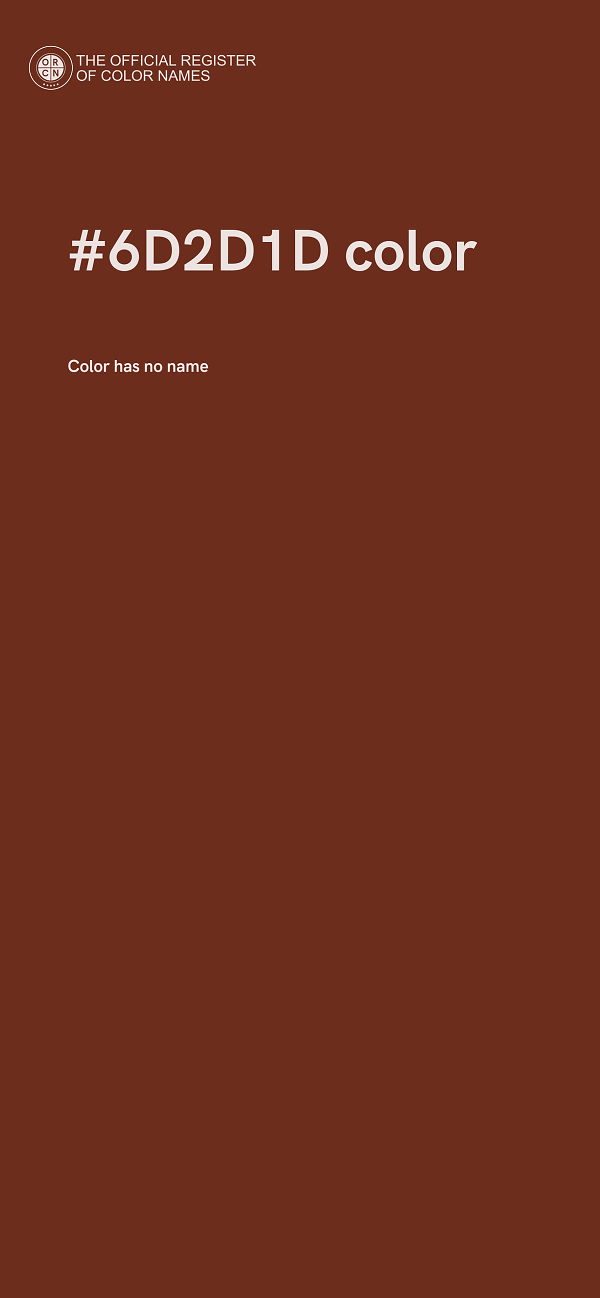 #6D2D1D color image