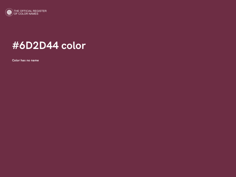 #6D2D44 color image