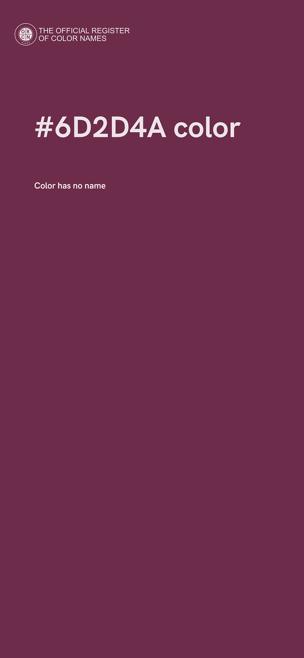 #6D2D4A color image