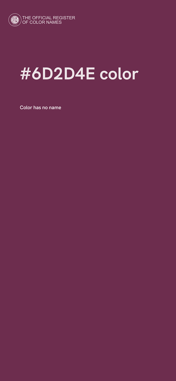 #6D2D4E color image