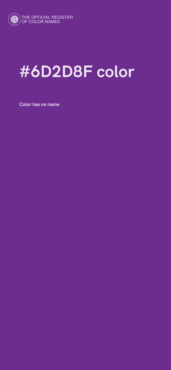 #6D2D8F color image
