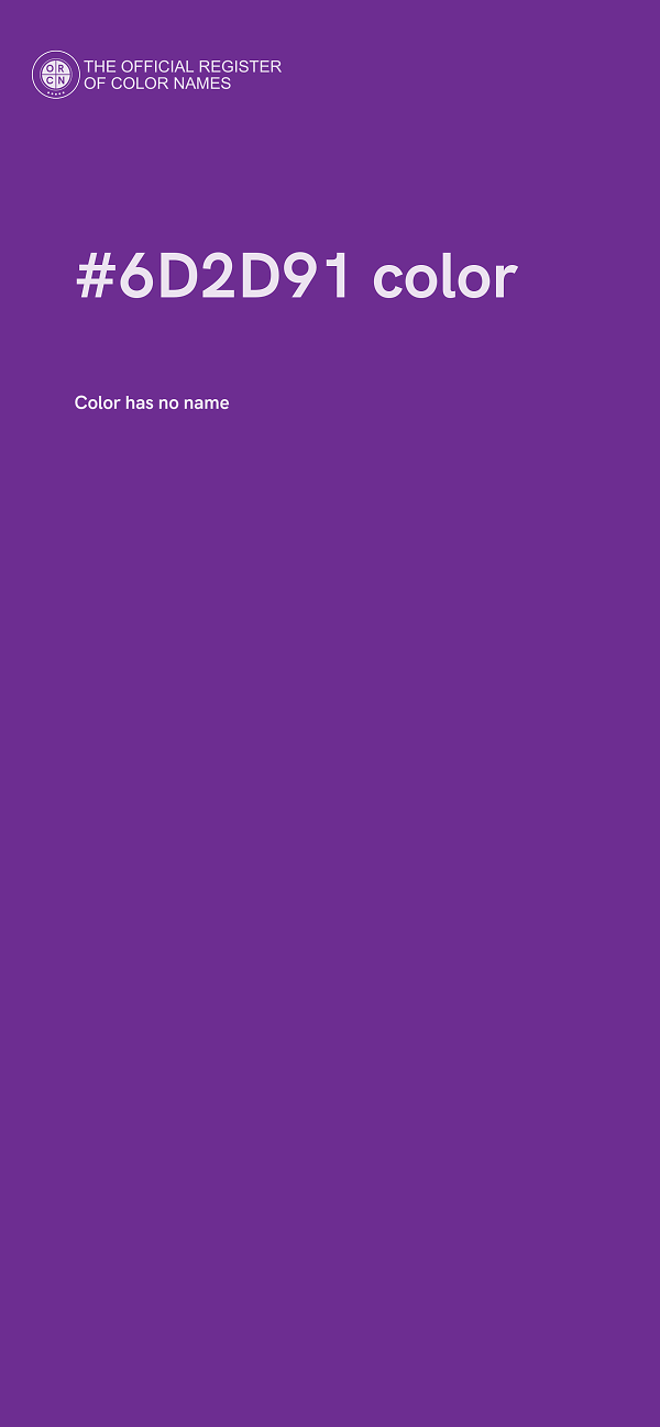 #6D2D91 color image