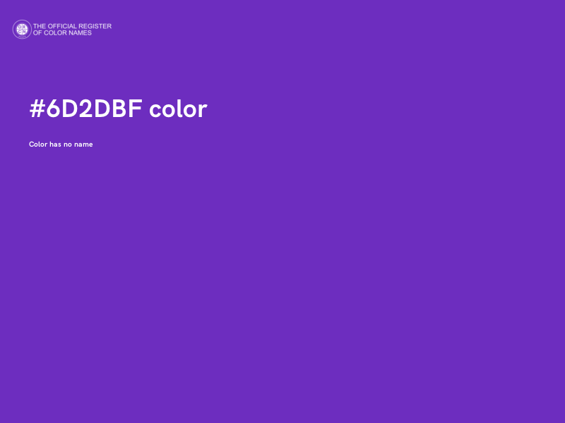 #6D2DBF color image