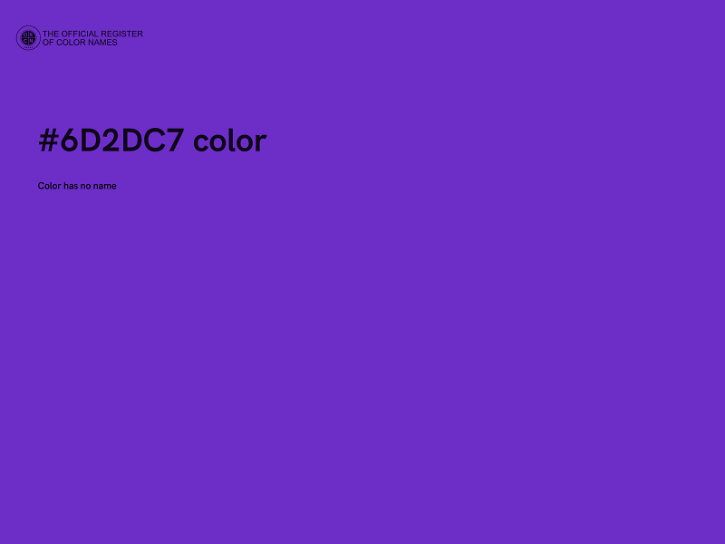 #6D2DC7 color image