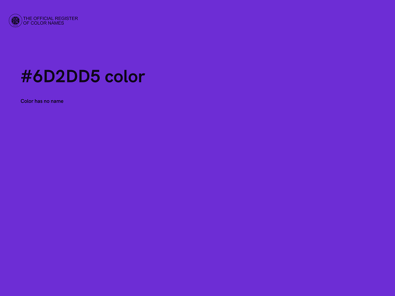 #6D2DD5 color image