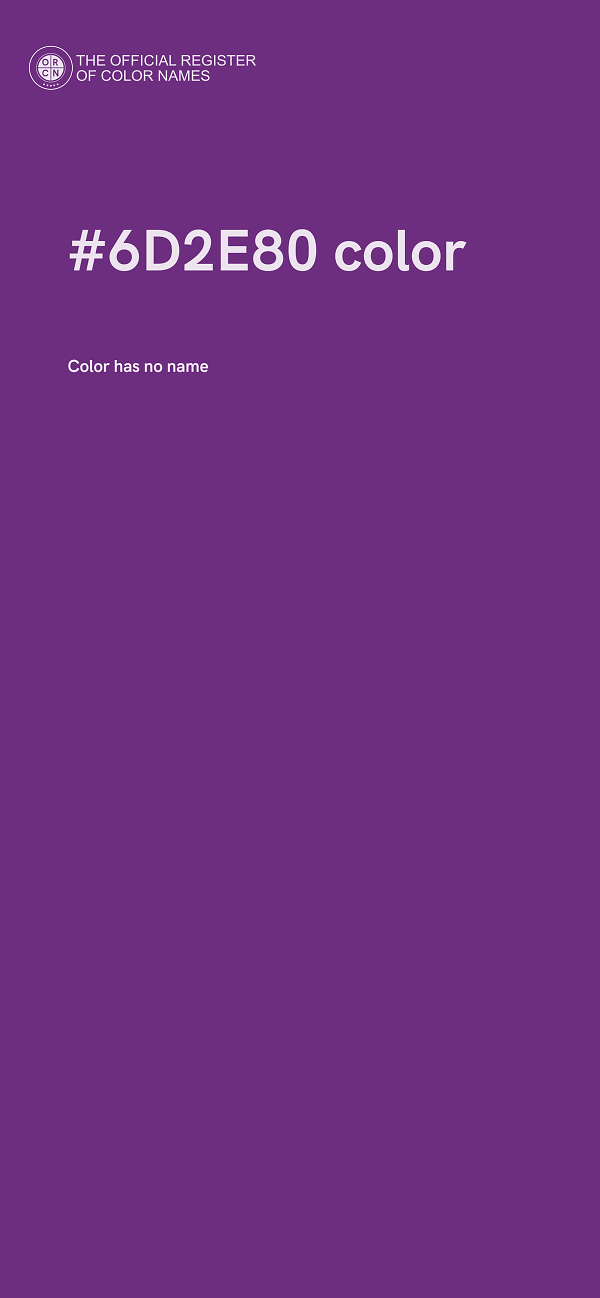 #6D2E80 color image