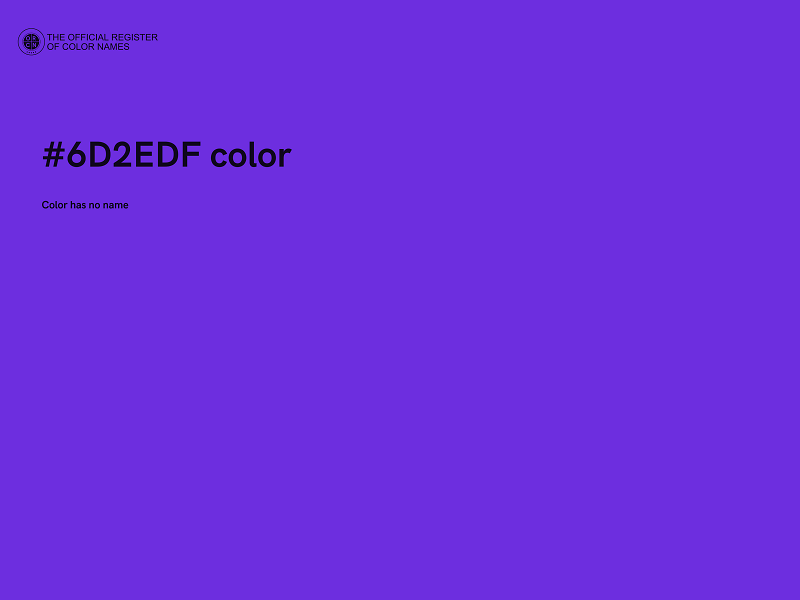 #6D2EDF color image