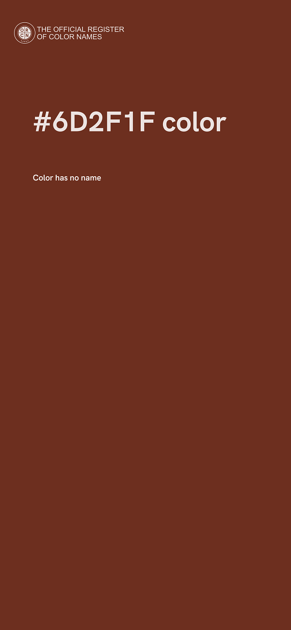 #6D2F1F color image