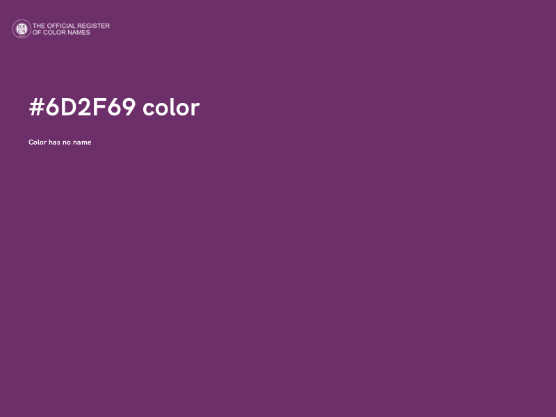 #6D2F69 color image