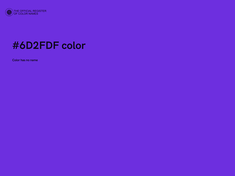 #6D2FDF color image