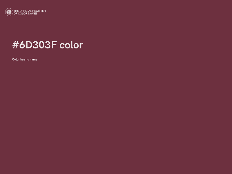 #6D303F color image