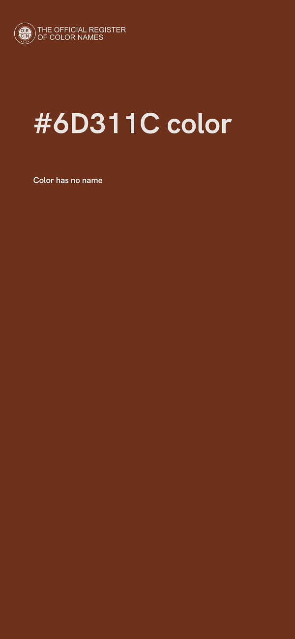 #6D311C color image
