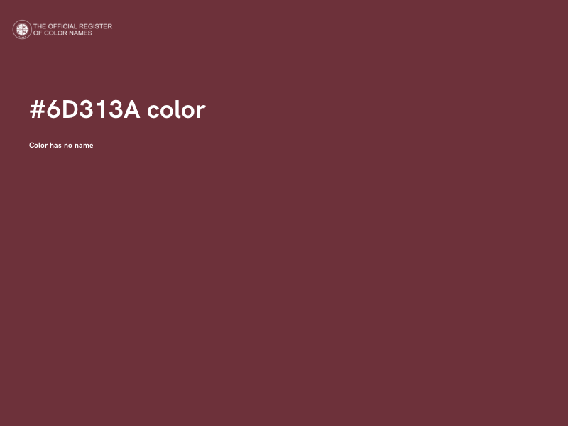 #6D313A color image