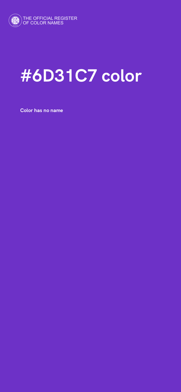 #6D31C7 color image