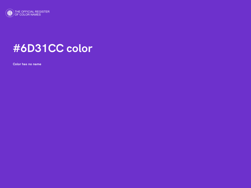 #6D31CC color image