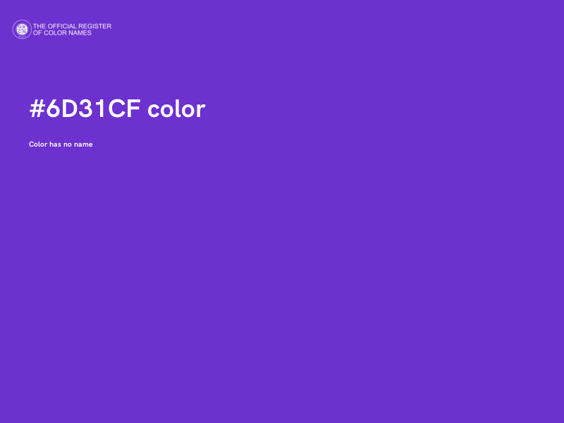 #6D31CF color image