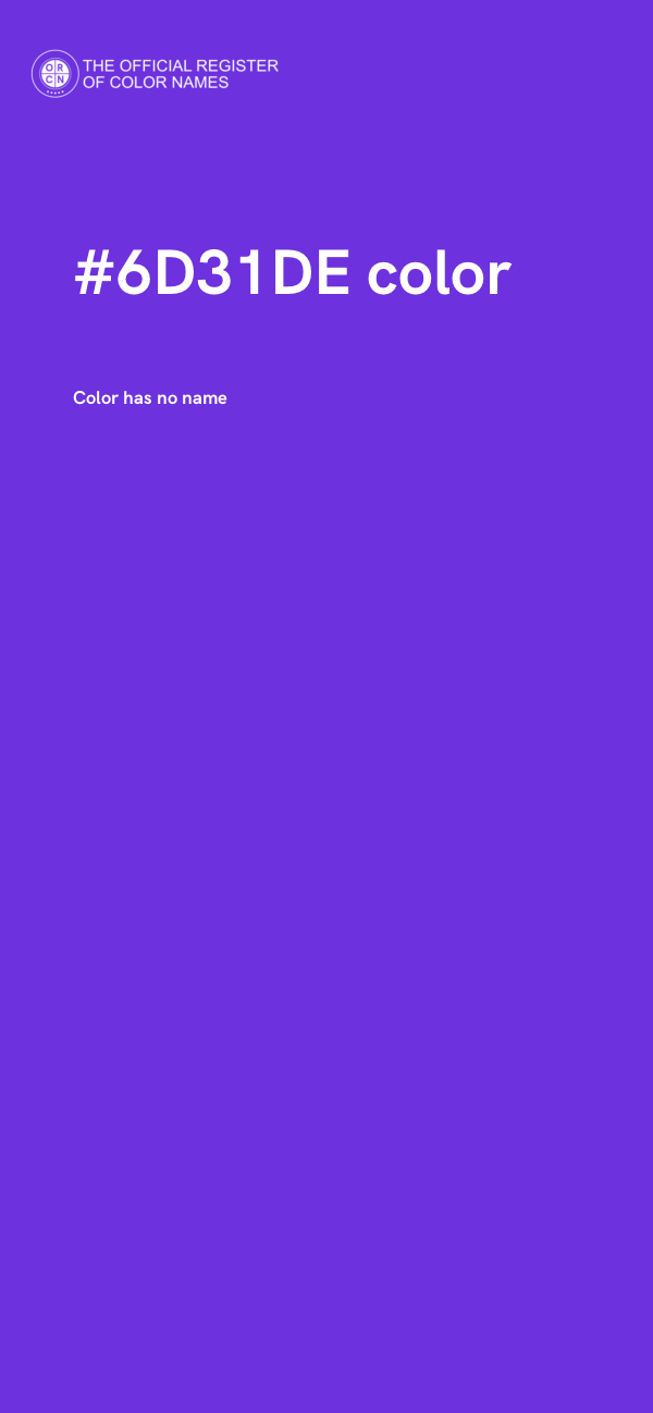 #6D31DE color image