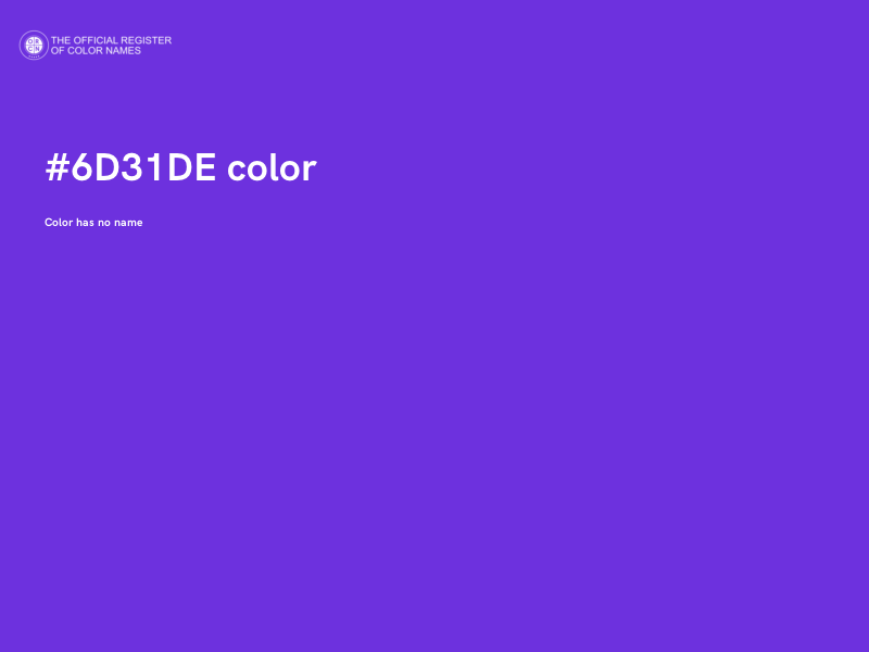 #6D31DE color image