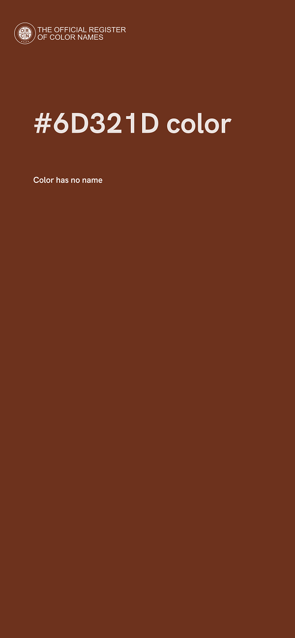 #6D321D color image