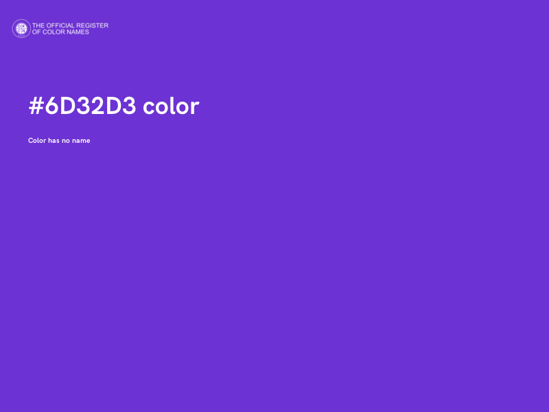 #6D32D3 color image