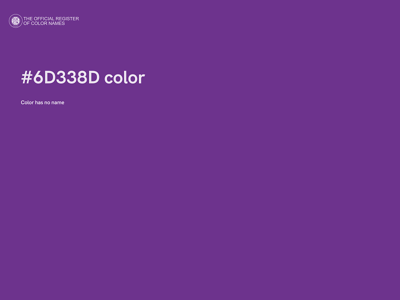 #6D338D color image